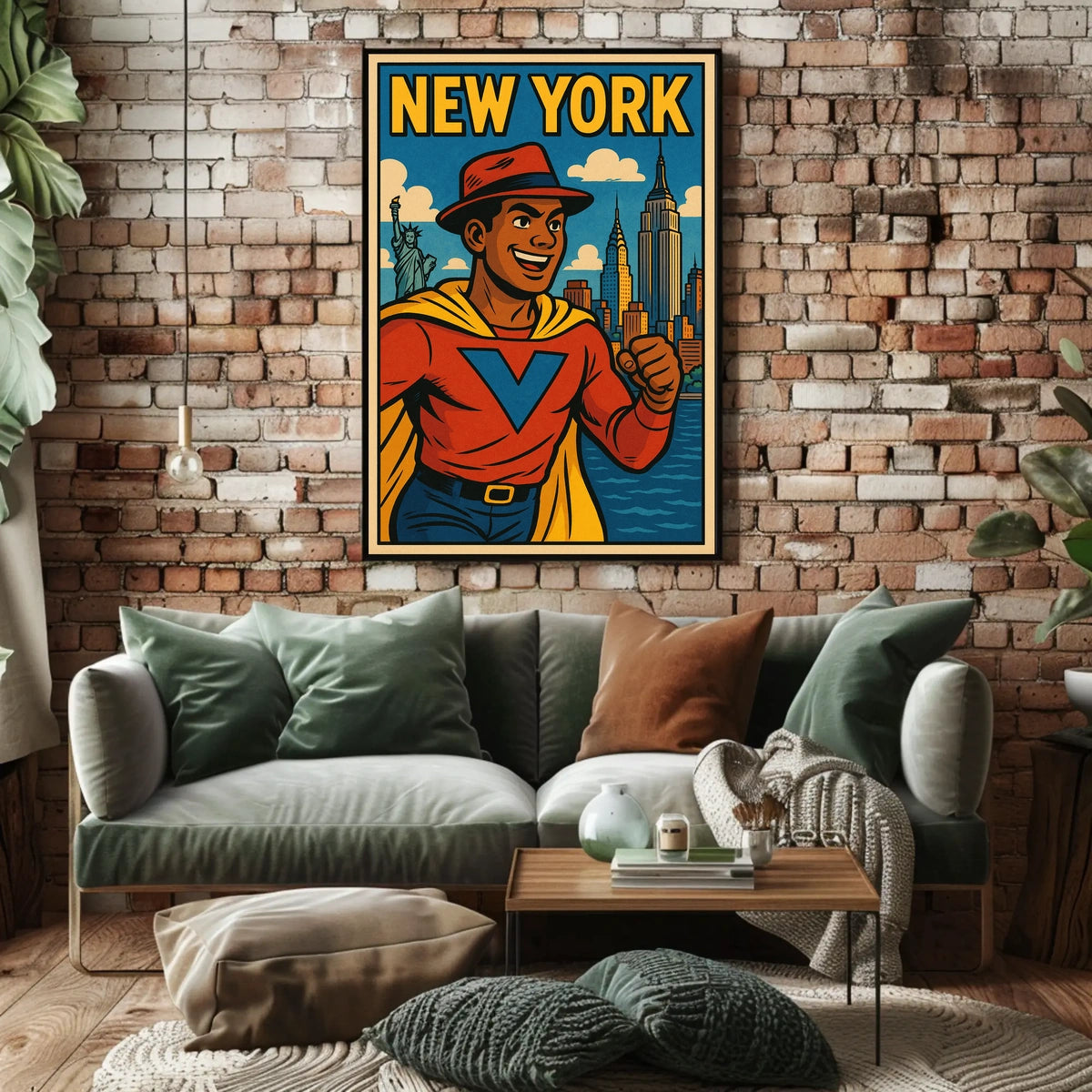 Superhero In New York Poster