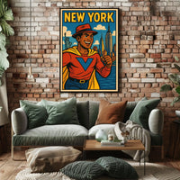 Superhero In New York Poster