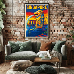 Singapore Iconic Merlion Poster
