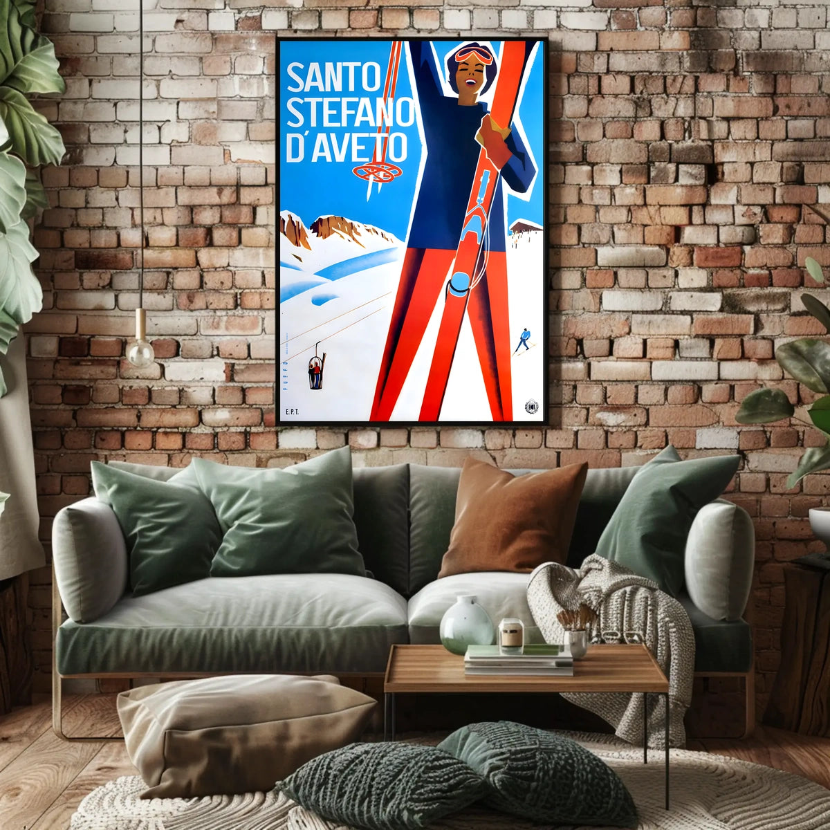 Santo Stefano dAveto Ski Poster