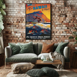 Fly To Hawaii By Clipper Poster
