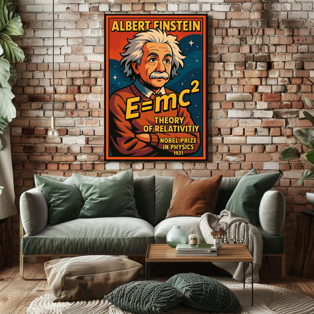 Albert Einstein Theory Of Relativity Poster