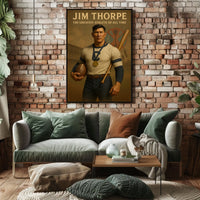 Jim Thorpe Legendary Sports Icon Poster