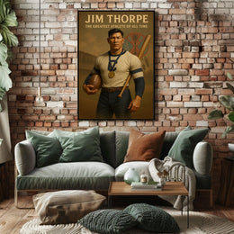 Jim Thorpe Legendary Sports Icon Poster