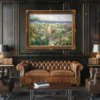 Stroll Through the Floral Meadow Poster