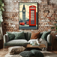 Iconic London Landmarks Poster