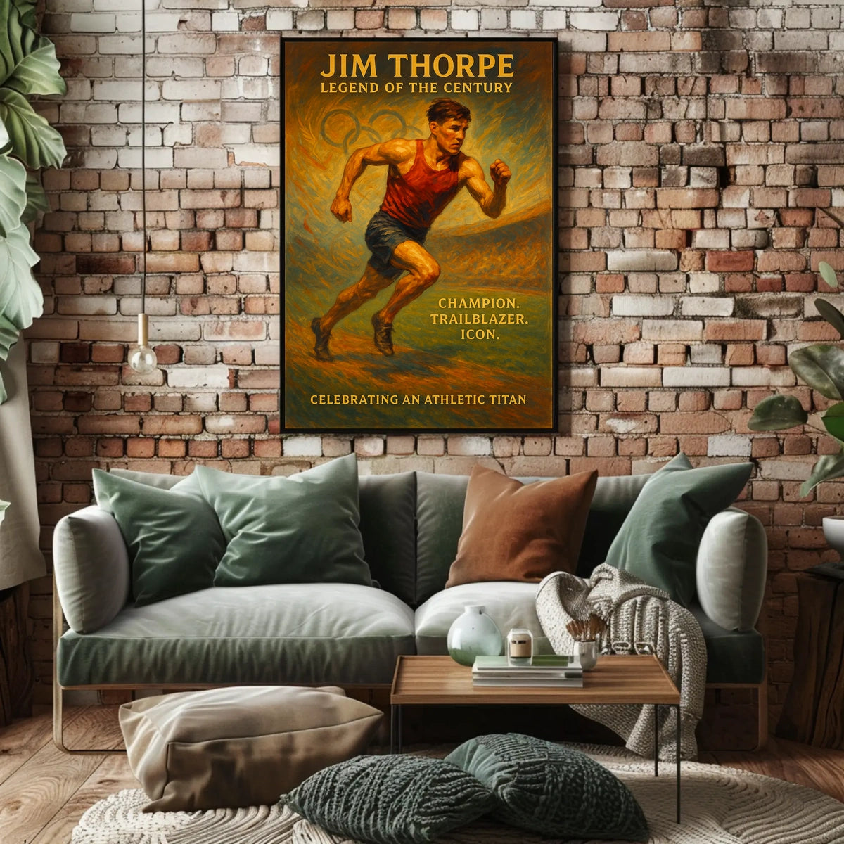 Jim Thorpe Legendary Athlete Poster
