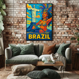 Vibrant Brazil Poster