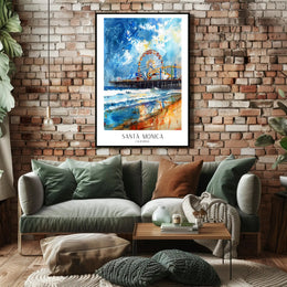 Santa Monica Pier Poster PosterGoat