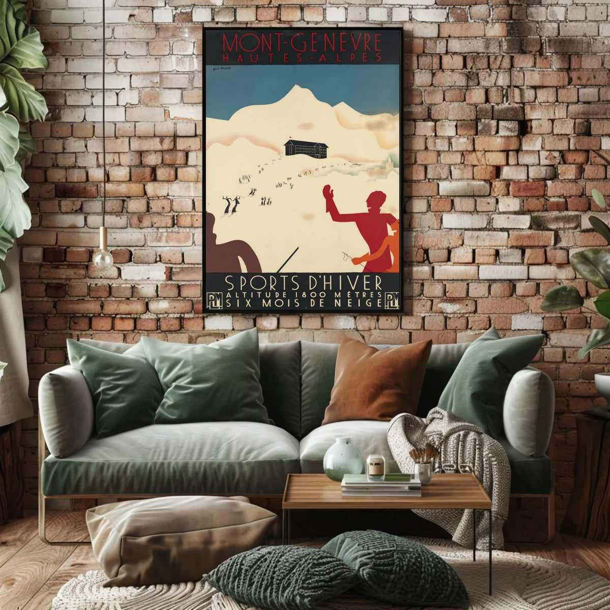 Montgenèvre Winter Sports Poster