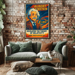 Albert Einstein Theory Of Relativity Poster