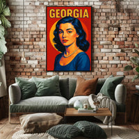 Georgia A Vibrant Portrait Poster