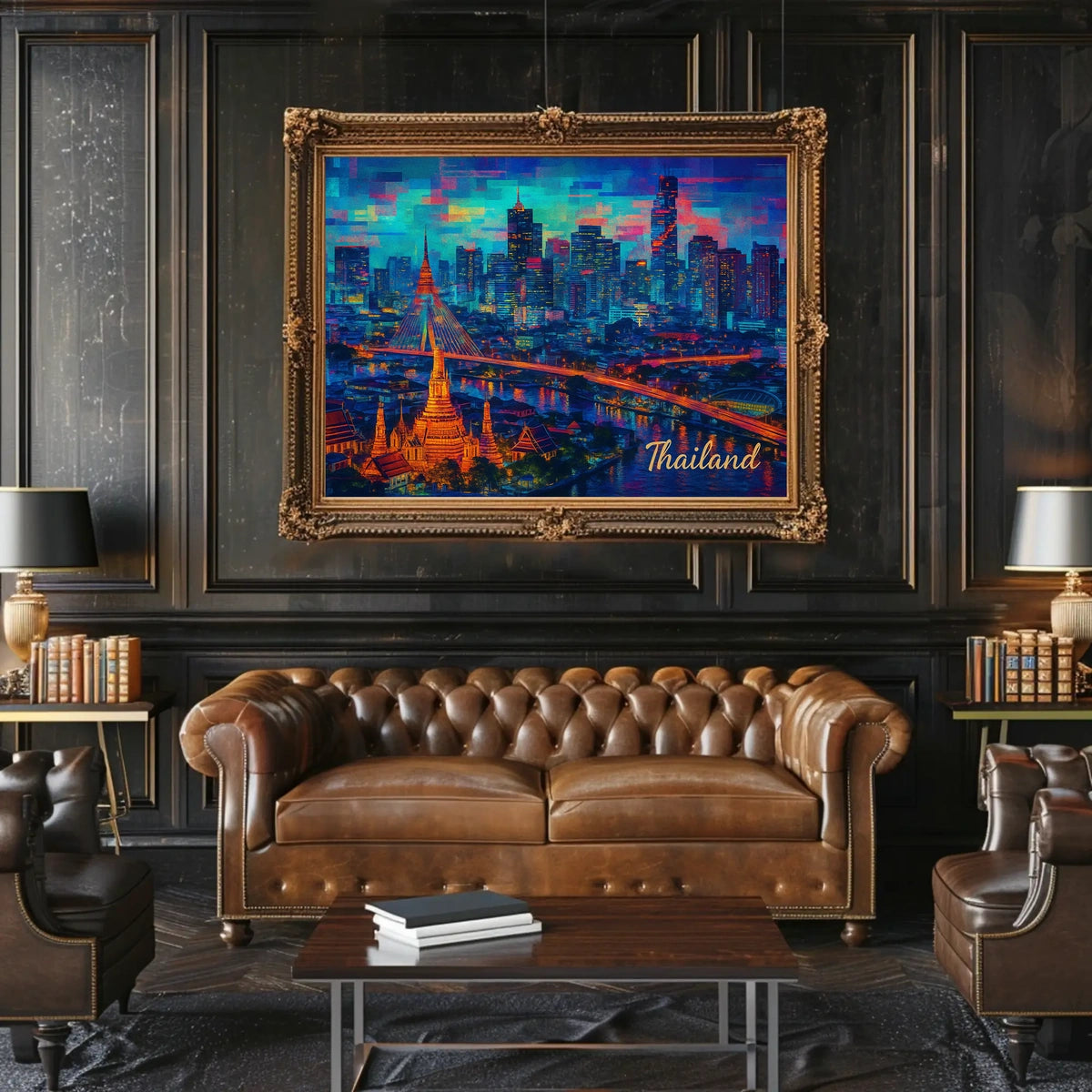 Vibrant Thailand Skyline Poster