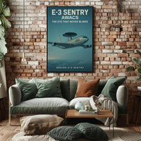 Boeing E-3 Sentry AWACS Military Recruitment Poster