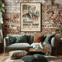 Donald Trump 47th President Poster