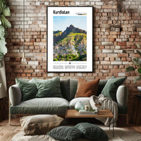 Kurdistan Mountain Landscape Cultural or Heritage Poster PosterGoat