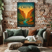 Crete's Ancient Charm Vintage Travel Poster