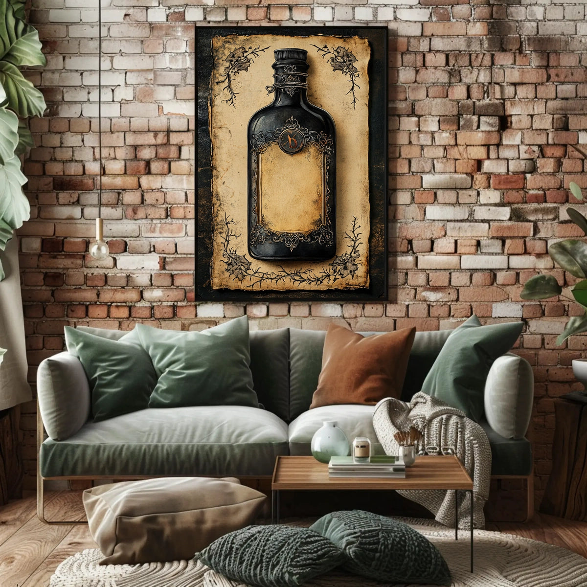 Vintage Ornate Bottle Fine Art Heritage Poster