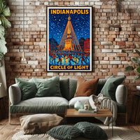 Indianapolis Circle Of Light Poster