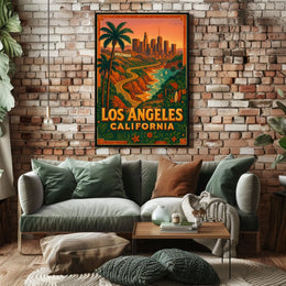 Los Angeles California Dreaming Poster