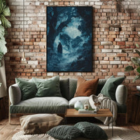 Enigmatic Forest Wanderer Wall Art Poster Decor PosterGoat