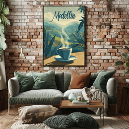 Medellin Coffee Experience Poster
