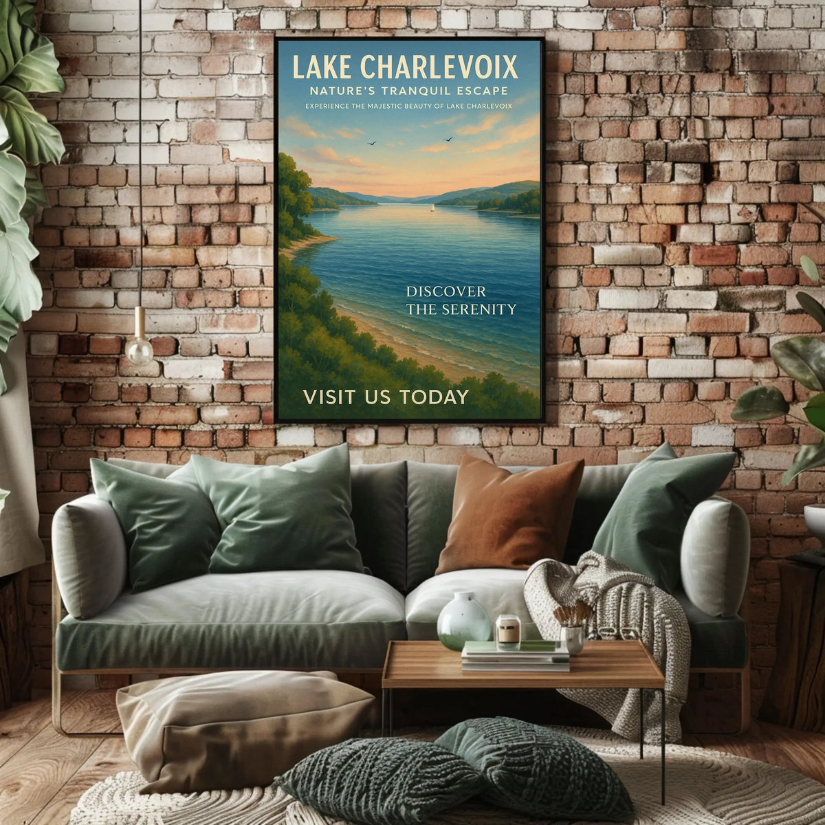 Lake Charlevoix NatureS Tranquil Poster