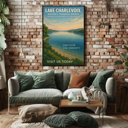 Lake Charlevoix NatureS Tranquil Poster