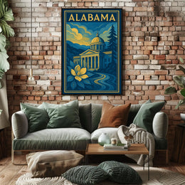 Alabama State Capitol Poster