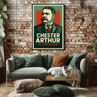 Chester Arthur 21st President Realism Collectors Poster
