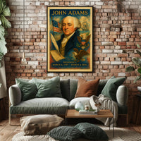 John Adams 2nd President Poster