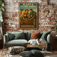 Victory Garden WWII Patriotic Community Propaganda Poster