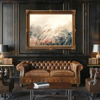 This poster features an artistic depiction of a serene natural landscape. The core Travel Poster