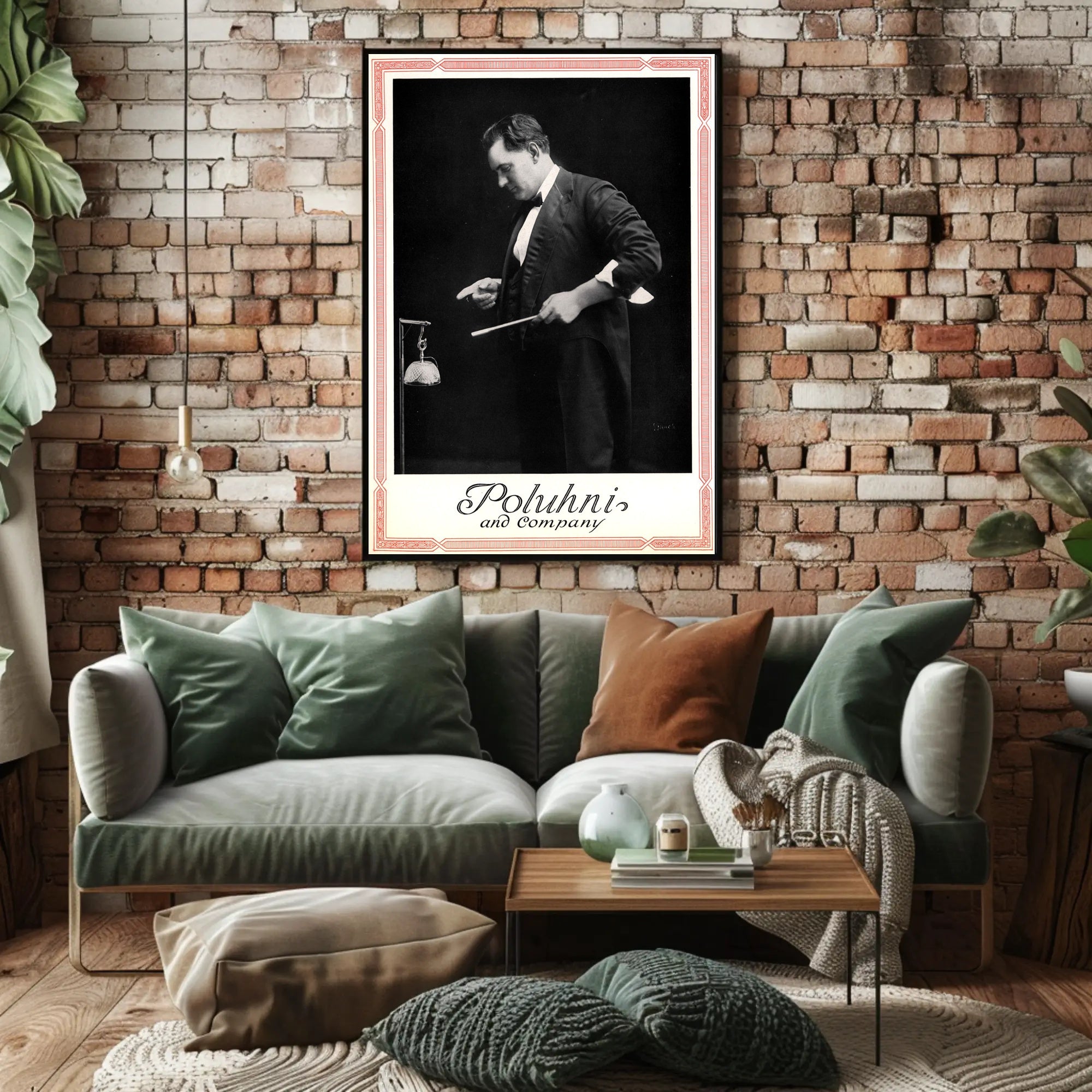 Vintage Magician Performance Poster by Poluhni and Company