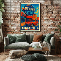 Memphis Home of the Blues Poster