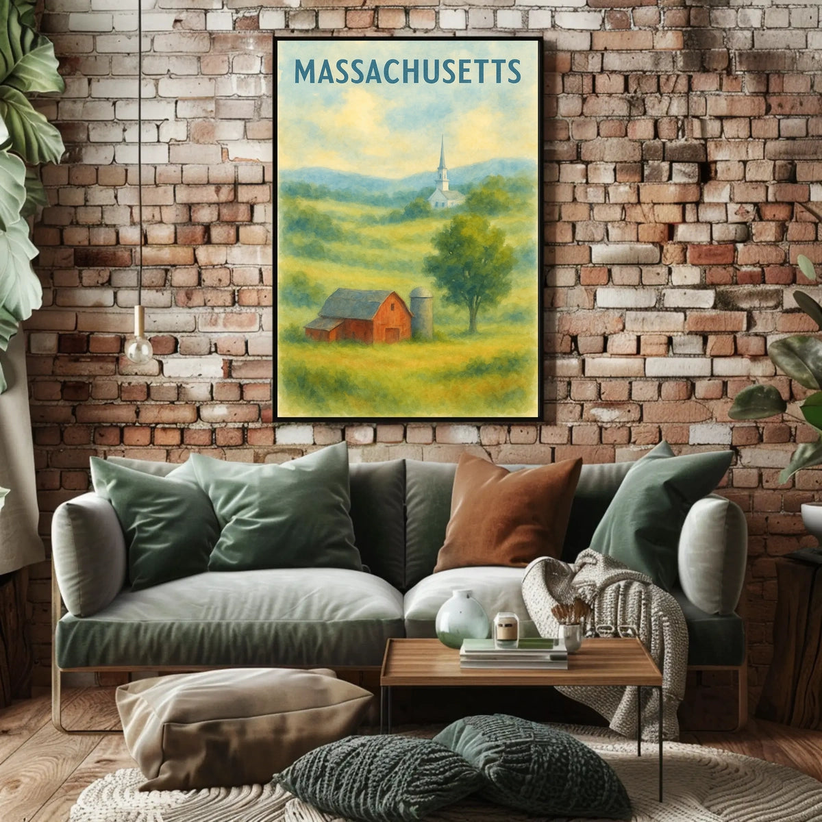 Scenic Massachusetts Landscape Poster