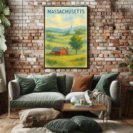 Scenic Massachusetts Landscape Poster
