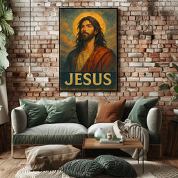 Jesus Iconic Portrait Poster