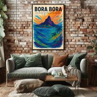 Bora Bora: Heart of the South Pacific Travel Poster PosterGoat