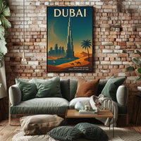 Dubai Where The Future Meets The Sands Poster