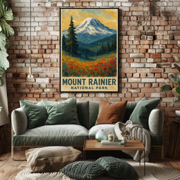 Mount Rainier National Park Poster