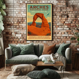 Arches National Park Where Earth Meets Poster