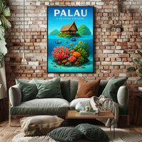 Palau A Pristine Paradise Poster PosterGoat