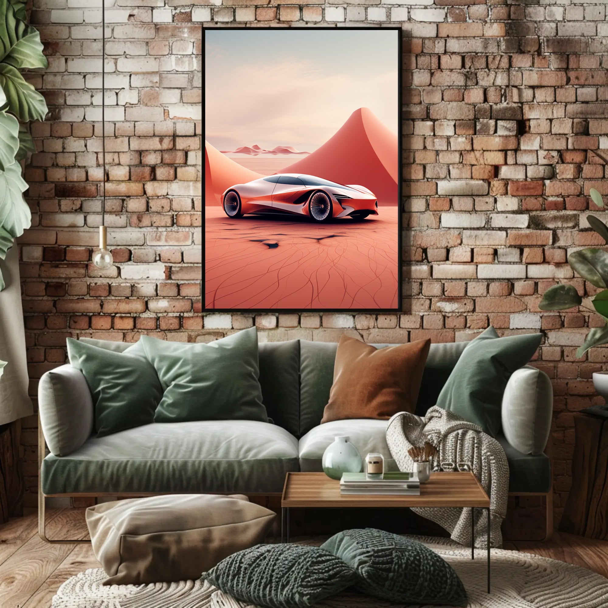 Futuristic Desert Ride Poster PosterGoat