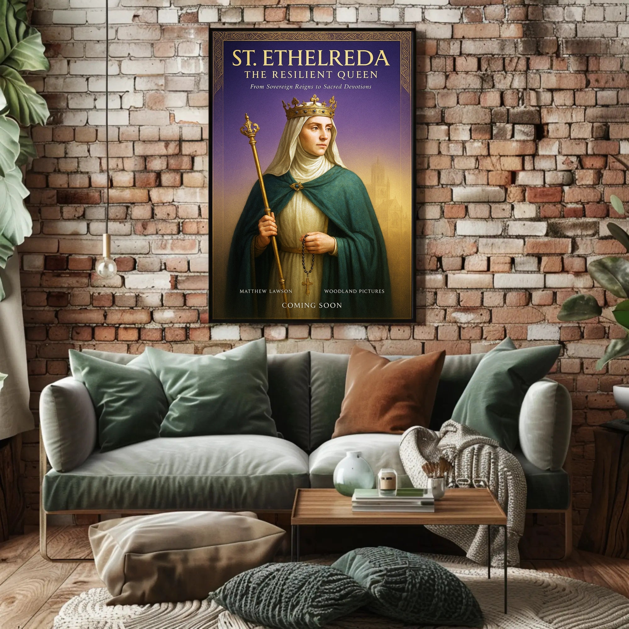St. Ethelreda The Resilient Queen Poster PosterGoat