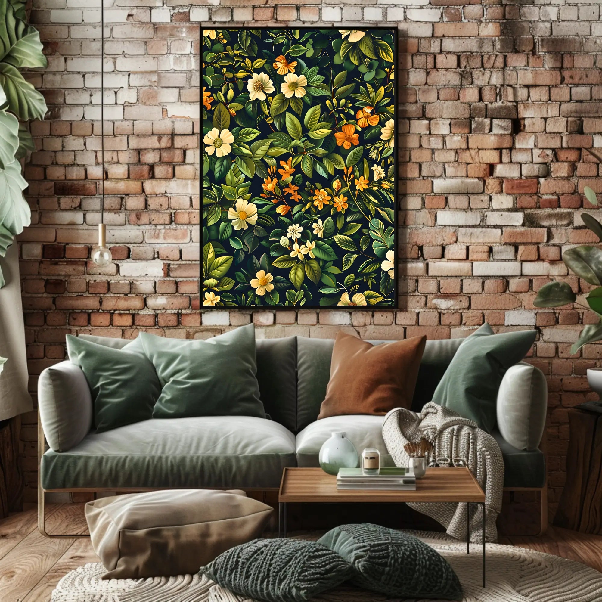 Vibrant Floral Tapestry William Morris Art Poster