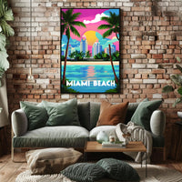 Miami Beach Vibes Poster