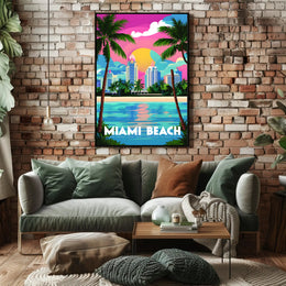Miami Beach Vibes Poster