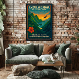 American Samoa Travel Adventures National Park Poster