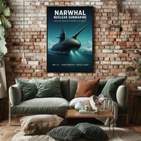 Narwhal Nuclear Submarine Unveiling Poster